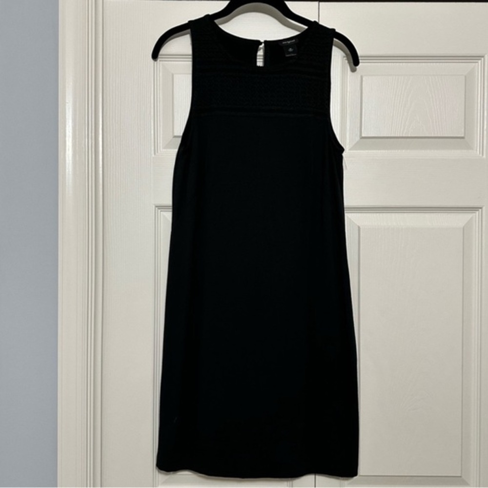 Ann‎ Taylor Factory Outlet Sleeveless Shift Dress in Black Size XS VGUC